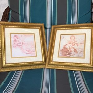 Pair of gold frames